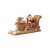 Winter Bakery Decoration Lebkuchenschlitten, braun/weiß, 23 x 8 x 10 cm